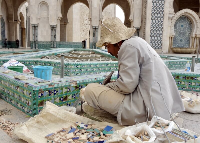 TFT Natalie Fisher Hassan II Mosque Casablanca repair work